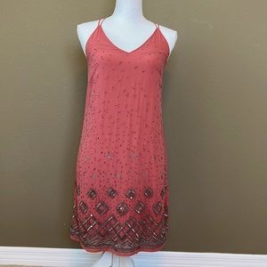 White House Black Market pink dress, never worn but tags removed size xs